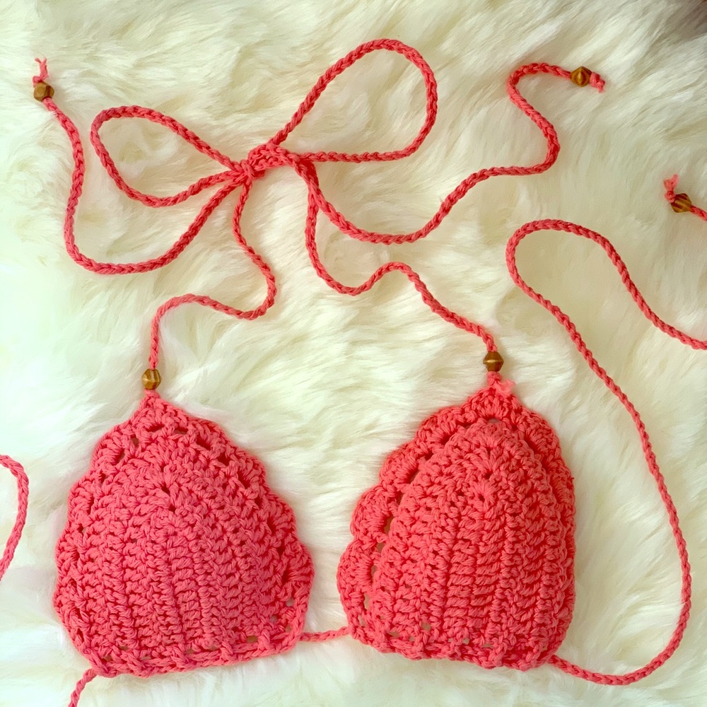 100% Cotton Crochet Bralette